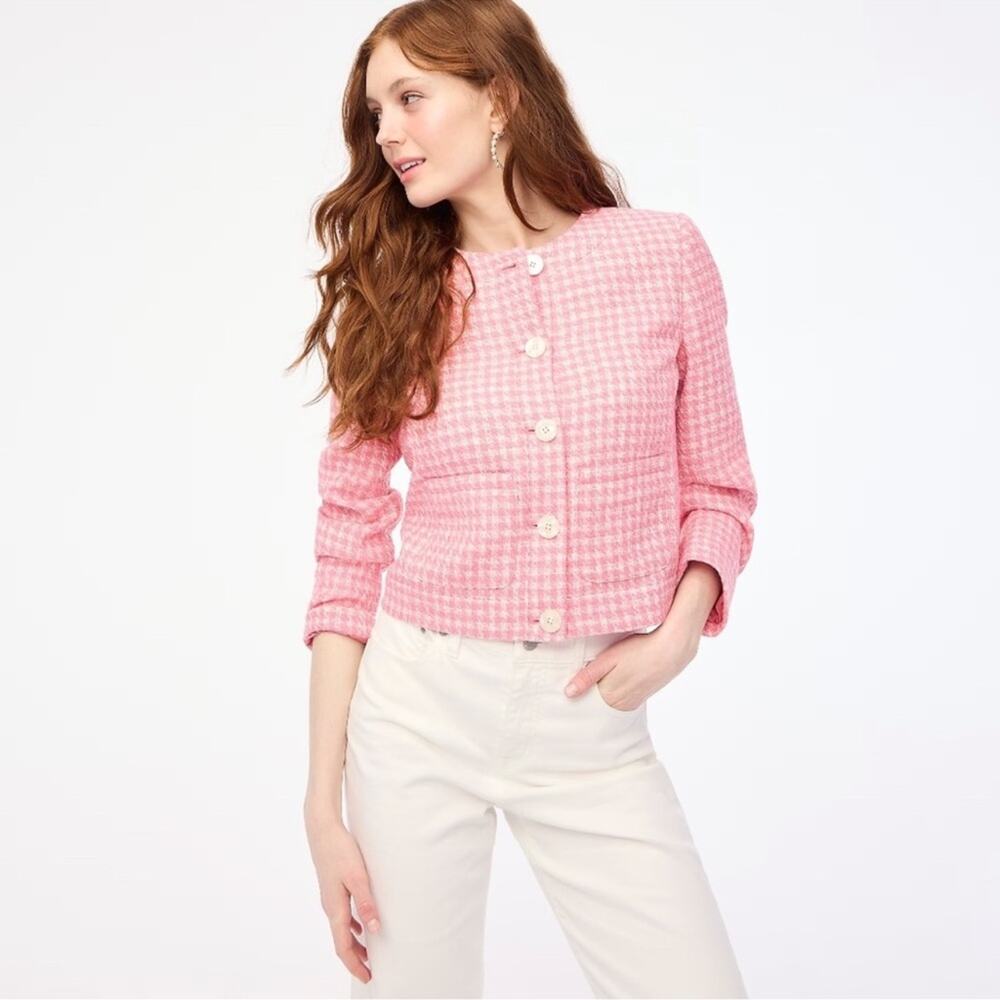 J.Crew Tweed patch-pocket lady Jacket